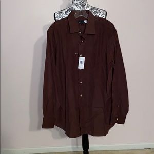 Brown corduroy button down